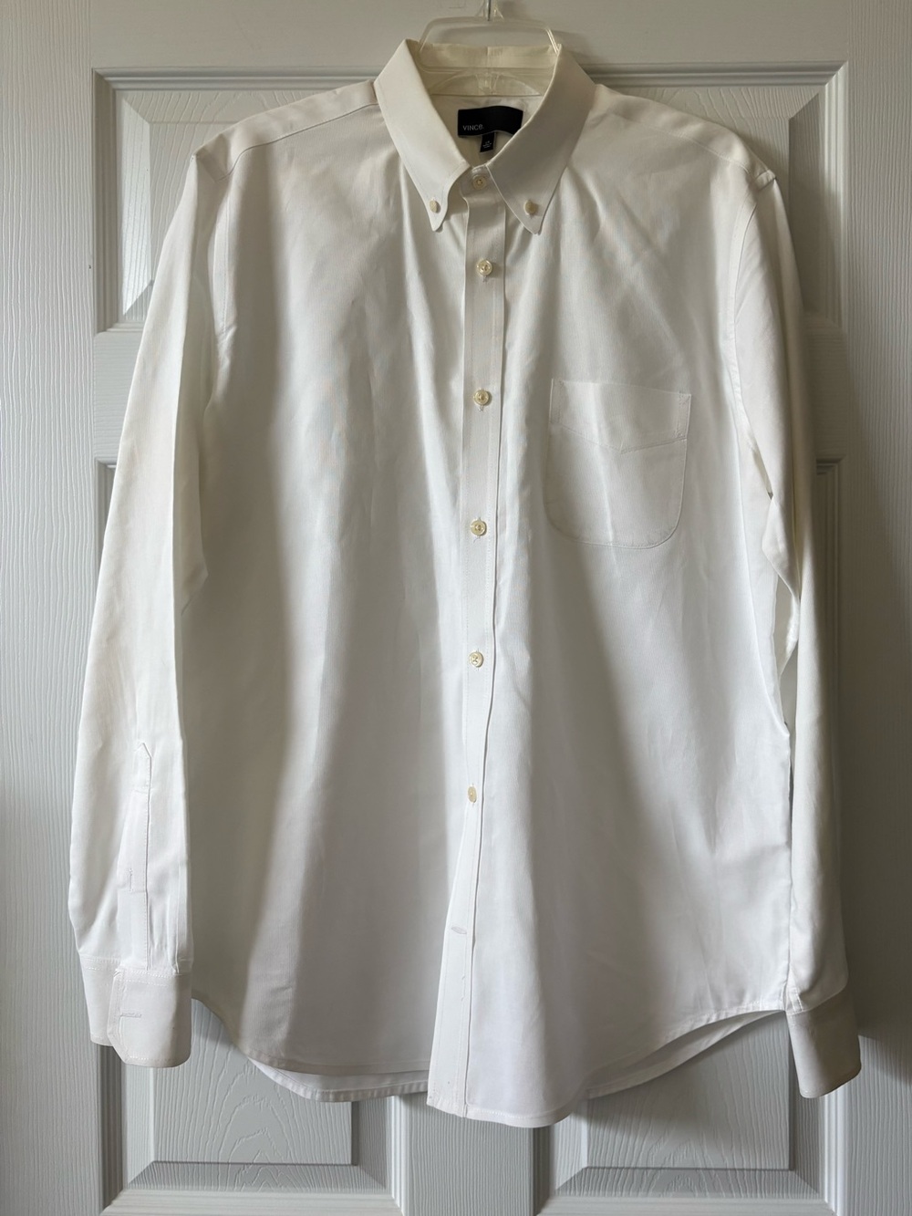 Vince White Button-Down Dress Shirt